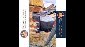 New lead work to chimney stack