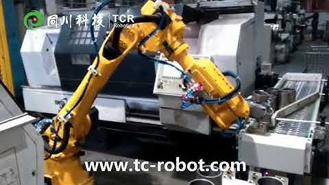 CNC Lathe Automation with 6 Axis Robotics | TCR-Robotics Thailand
