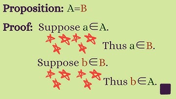 Basic proofs involving sets.