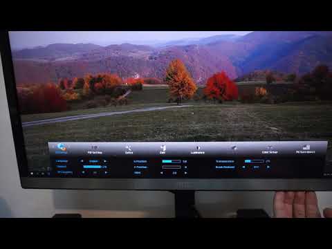 How to adjust Brightness of AOC U2477PWQ monitor