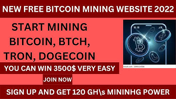 New Free Bitcoin Cloud Mining Website 2022 | Free Cloud Mining Site | Bitcoin Mining | Trx Mining.