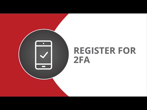 Register for 2fa