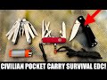 Kit De Survie EDC De Poche Civil Pour Fantassin Kit De Survie EDC De Poche Civil Pour Fantassin