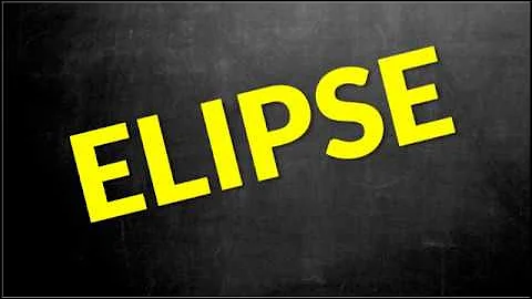O que é elipse e exemplos?