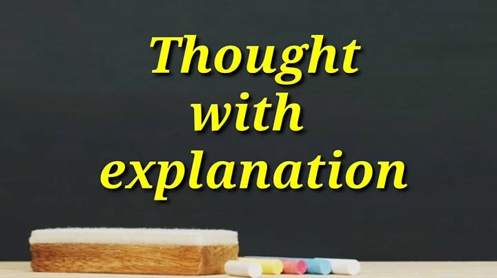 Simple and Easy thought of the day for kids with explanation | Good thought of the day