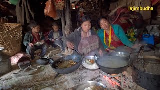 himalayan family life in winter || lajimbudha ||