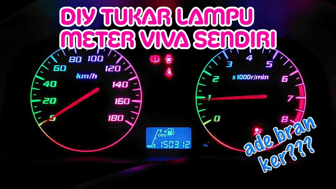 Tutorial DIY Cara Menukar Lampu Meter Perodua Viva