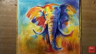 How to draw elephant in soft pastels #arthubacademy #softpastelsdrawing screenshot 1
