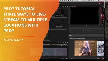 ProPresenter 7 Tutorial: Three ways to Live stream to multiple locations with Pro7