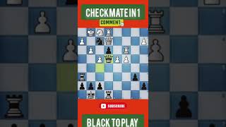 checkmate in 1 black to play #short please subscribe for more 