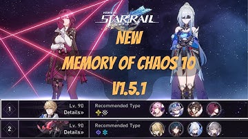 Memory of Chaos 10 v1.5.1 AUTO Battle 3 Stars | Kafka Team E0S1 & Jingliu E0 | Honkai Star Rail