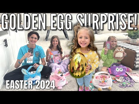 What's inside this Gigantic Easter Golden Egg?? | Our Epic Easter of 2024