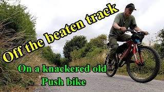 An English Bycycle ride off the beaten track in High Summer. Wiltshire Man