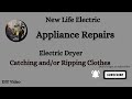 How to fix a dryer catching or ripping clothes