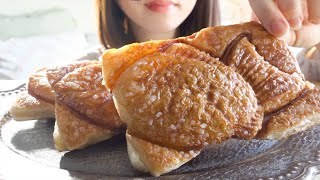 【咀嚼音】サックサクすぎるクロワッサンたい焼きを食べる【ASMR/EATINGSOUNDS】