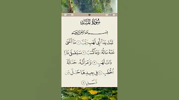 قرآن كريم سورة المسد بصوت القارئ حسام الدين عبادي قران كريم أزهر Quran 