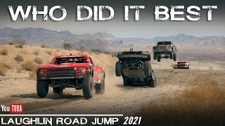 Who did it BEST ? || Laughlin Road Jump 2021 || Trick Trucks and 6100