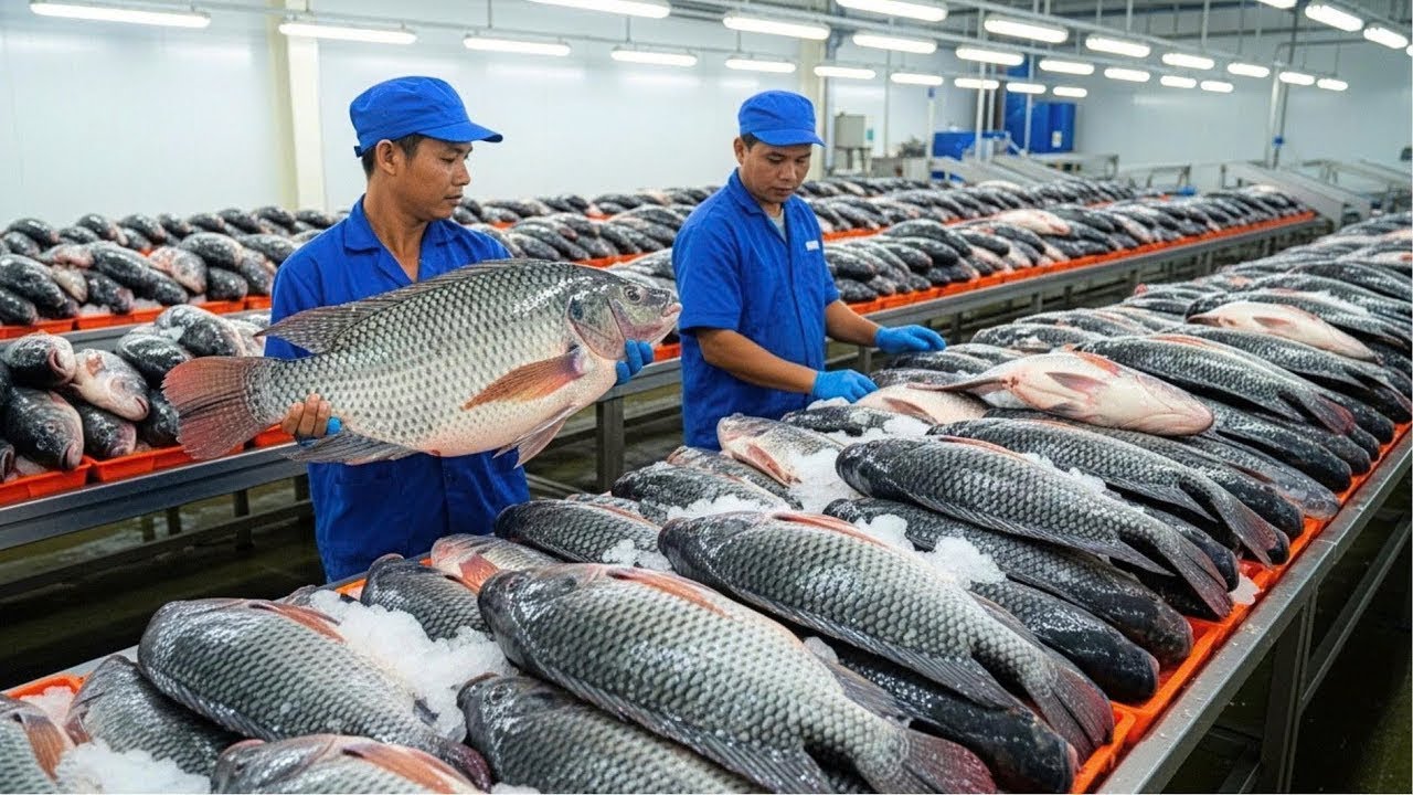 Inside Tilapia Processing Factory – How Thousands of Tons Become Global Exports (Full Process)