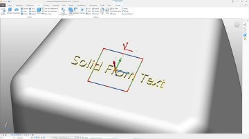 Autodesk Powershape 2018 video solid from text