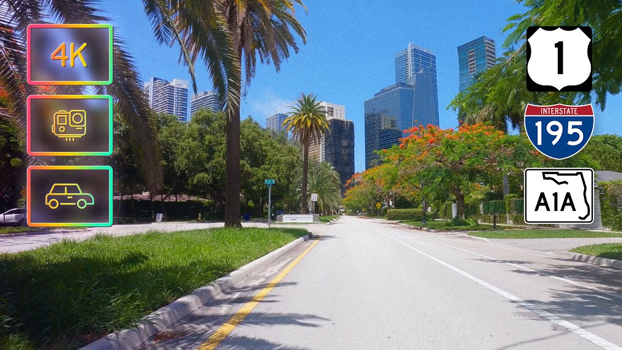 Driving from Coconut Grove to Eastern Shores, Miami, FL