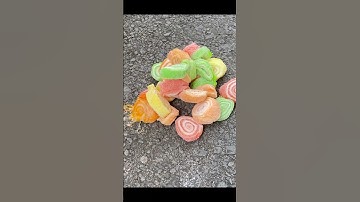 Crushing Crunchy & Soft Things by Car! EXPERIMENT Car vs candy #shorts #asmr #asmrsound