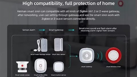 Heiman Zigbee smart indoor siren HS2WD