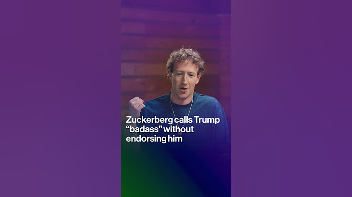 Zuckerberg Calls Trump ‘Badass’ Without Endorsing Him