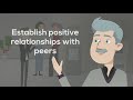 Establish and maintain positive professional relationships with colleagues