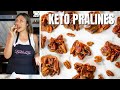 Keto Pecan Pralines! Easy Keto Pralines Recipe (See’s Candies Dupe)