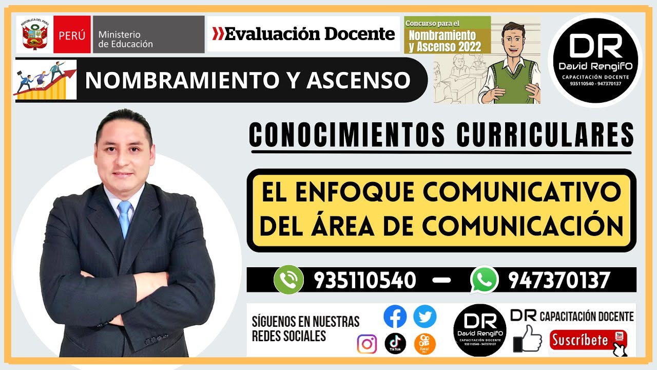 EL ENFOQUE COMUNICATIVO DEL ÁREA DE COMUNICACIÓN