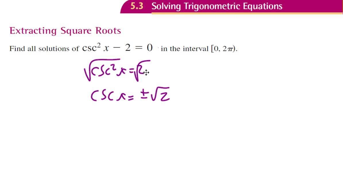 Extracting Square Roots Ex 2 - YouTube