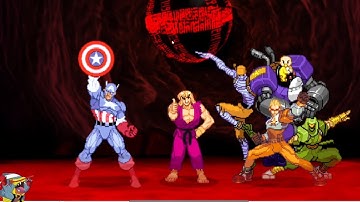 Marvel VS Capcom 2 - Capatain America/Captain Commando/Ken -Playthrough