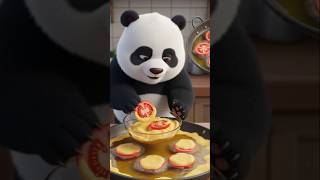 Cute Panda Makes Tomato Pakodas