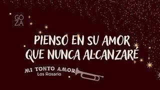 Video thumbnail of "Mi Tonto Amor [Letra] Hermanos Rosario"