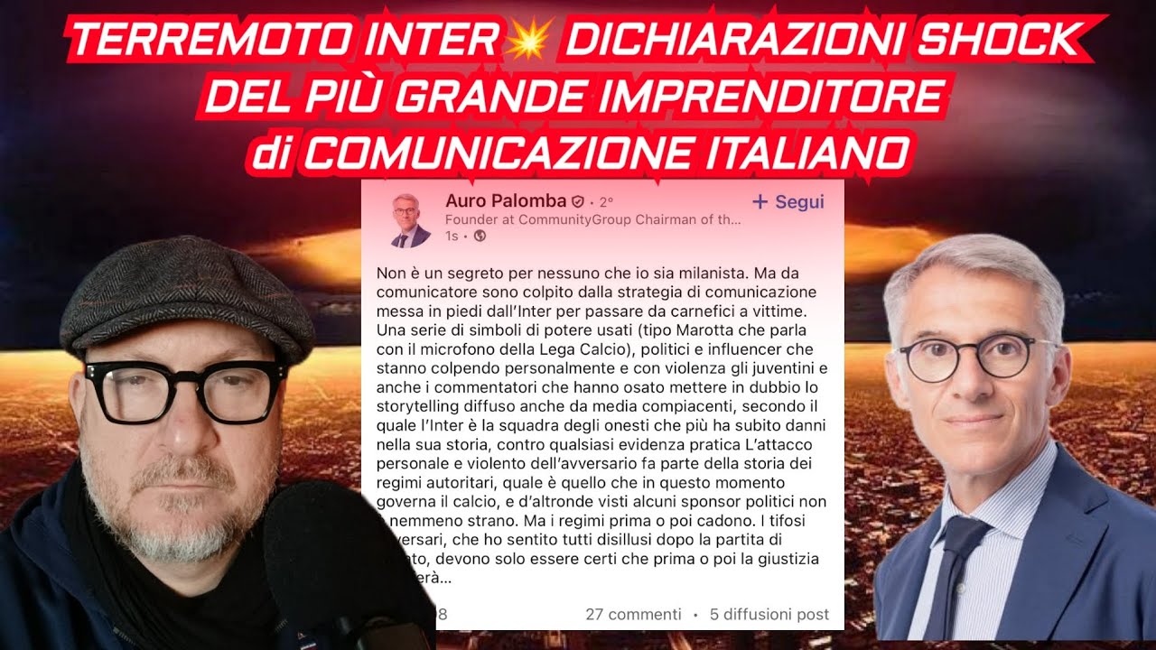 🚨 TERREMOTO INTER💥 DICHIARAZIONI SHOCK DEL PIÙ GRANDE IMPRENDITORE di COMUNICAZIONE ITALIANO‼️