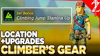 CLIMB FASTER with Climbing Gear Location/Upgrades - Tears of the Kingdom
