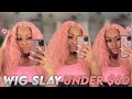BADDIE ON A BUDGET | SYNTHETIC LACE FRONTAL WIG INSTALL | FRONTAL WIG INSTALL UNDER $65| MUST WATCH