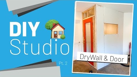 DIY Home Studio | Vocal Booth Build | Part 2: Drywall & Door Installation￼