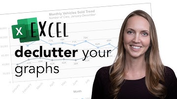 How to eliminate clutter from Excel graphs