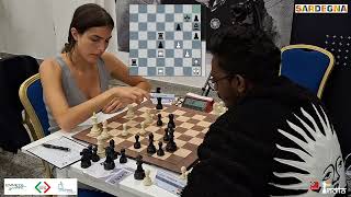 Alexandra Botez faces her toughest challenge against Joel Paul Ganta @ Sardinia World Chess Festival