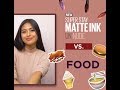 FOOD CHALLENGE: MAYBELLINE SUPER STAY UN-NUDE VS FOOD | Gabbi Garcia