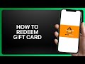 How To Redeem An Amazon Gift Card In Amazon Shopping App 2025! Tutorial