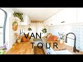 VAN TOUR | Cozy DIY Promaster | Full-Time Home with Dog