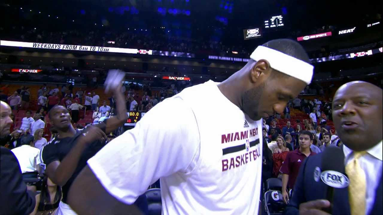 Chris Bosh Videobombs LeBrons Postgame Interview