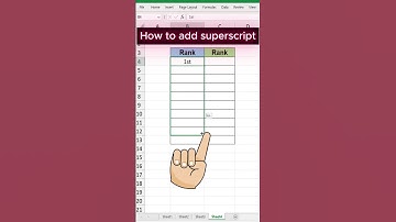 How to add superscript | How to add superscript in excel quick and simple #excel #exceltips
