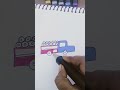 How to Draw a Colorful Truck with Cylinders #shorts#DIYArt#QuickArt#FamilyArt #EasyDrawing