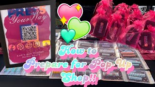 How to prepare for pop up shop. First timers must see!! Great Ideas 💡