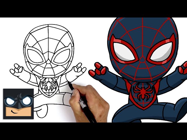 How To Draw Miles Morales | Spider Man - Videos For Kids