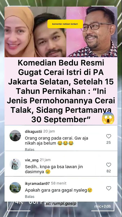 🥀 After 15 Years of Marriage, Bedu and Wife Face Divorce Court #divorce #jaksel #talak #shorts