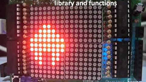 QuarterK LED matrix shield demonstration